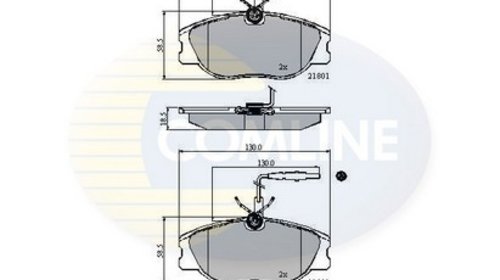 Comline set placute frana fata pt fiat scudo,