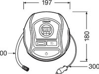 Compresor 12V - TYREinflate 450 Compresor digital pomparea anvelopelor OSRAM OSROTI450