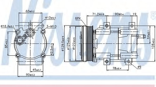 Compresor 89205 NISSENS pentru Ford Escort Fo