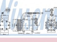 Compresor 89339 NISSENS pentru CitroEn Xsara Peugeot 206