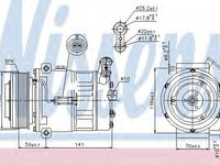 Compresor 89343 NISSENS pentru Fiat Croma Opel Vectra Opel Signum