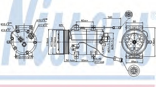 Compresor 89452 NISSENS pentru Audi V8 Audi A