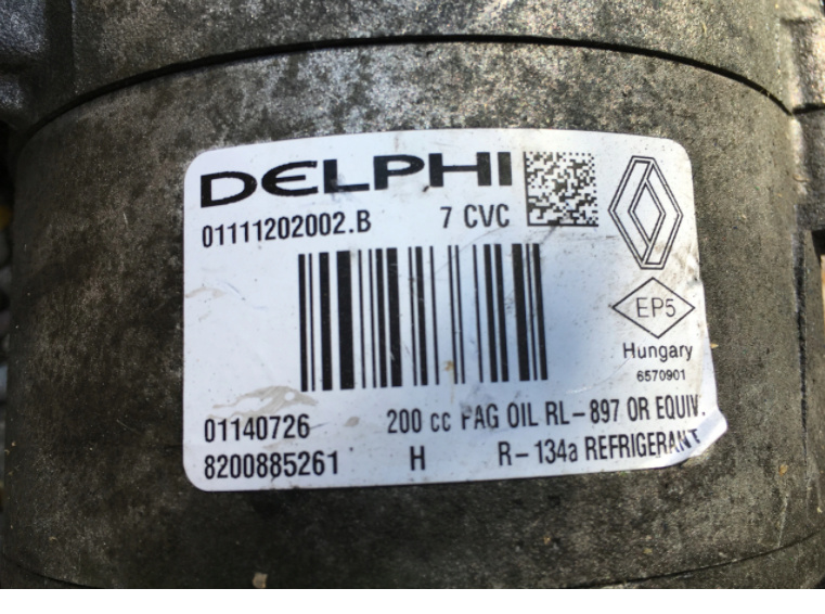 COMPRESOR AC 2.2 DCI RENAULT ESPACE IV delphi cod compresor ac din dezmembrari RENAULT 8200885261
