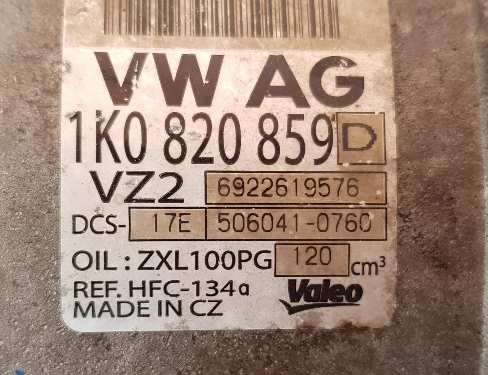 Compresor AC Audi A3 8P Audi TT cod 1K08