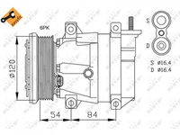 Compresor ac Chevrolet NUBIRA limuzina 2005-2016 #3 32484G