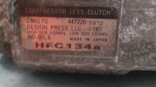 Compresor ac Chrysler Voyager 2.8 CRD 2004-08 (10S17C 447220-5872)
