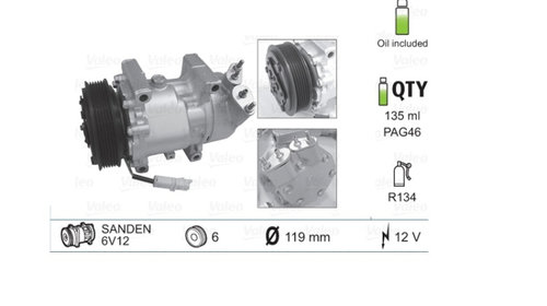 Compresor AC Citroen Berlingo 2002-2008 C2 20