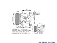 Compresor ac Citroen C2 ENTERPRISE 2009-2016 #2 0900K237