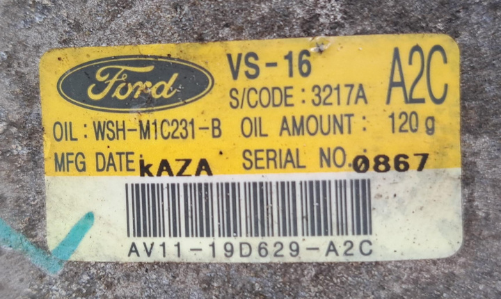 Compresor AC Cod: AV11-19D629-A2C Ford E