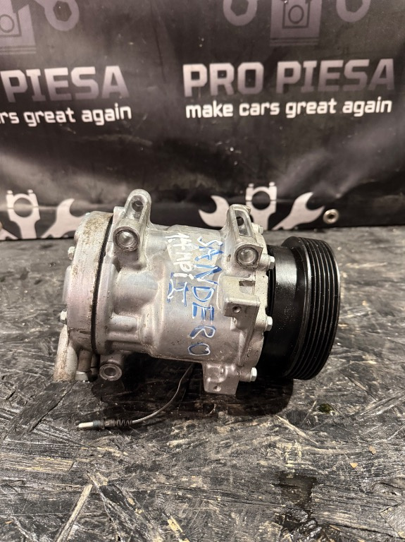 Compresor AC Dacia Logan 1 Sandero 1 1.4 Benzina - Cod 8200 720 417 Sanden SD6V12 - imagine 3