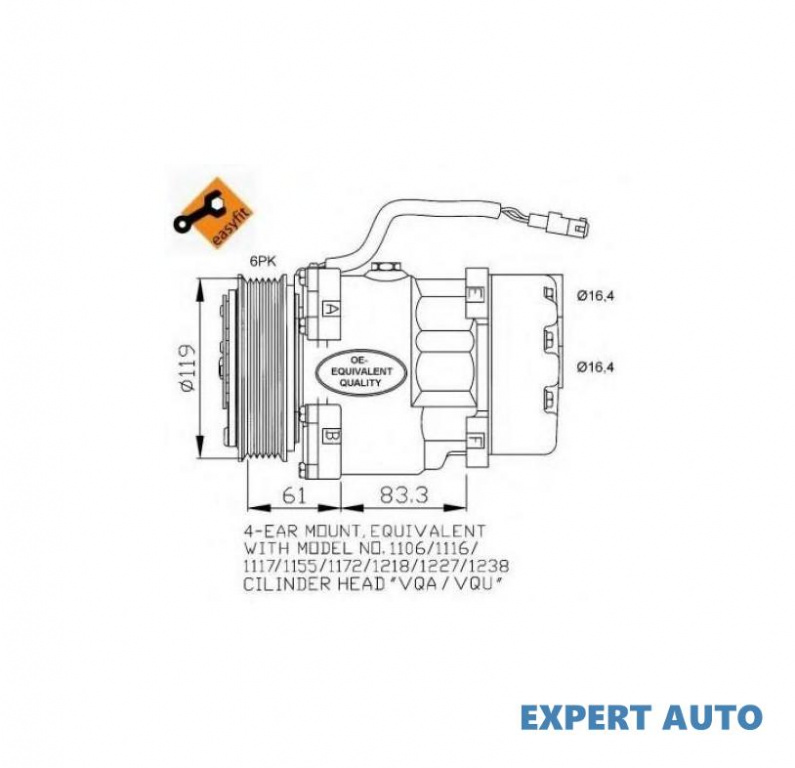 Compresor ac Fiat SCUDO Combinato (220P) 1996-2006 #2 0900K158