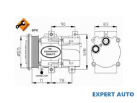 Compresor ac Ford MONDEO Mk II combi (BNP) 1996-2000 #2 1007362