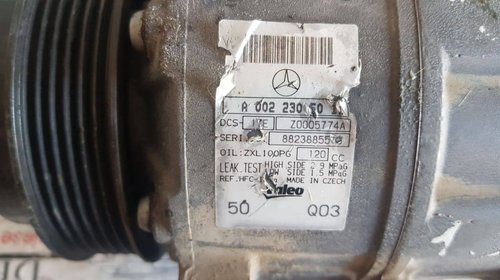 Compresor AC Mercedes-Benz S204 C200 CDI 2.2 136 CP A0022305011