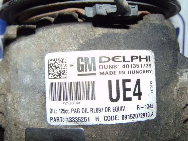 COMPRESOR AC OPEL ASTRA-J 1.3 CDTi / 1.7