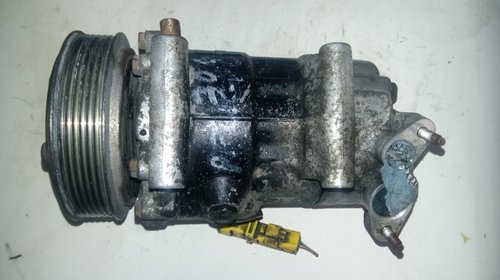 Compresor AC Peugeot 307 / 206, Citroen, 3 prinderi si mufa galbena cu 2 pini