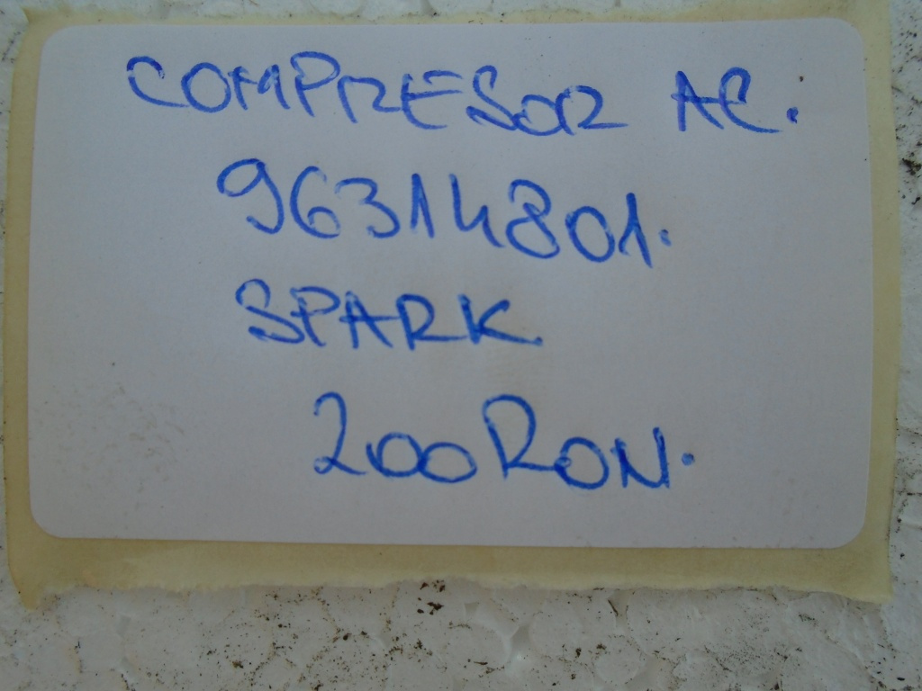 Compresor ac spark cod 96314801