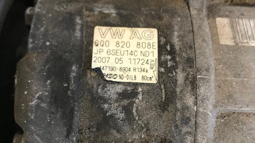 Compresor ac volkswagen polo 9n fabia 1 1.4 tdi 1998 - 2008 cod: 6q0820808e defect