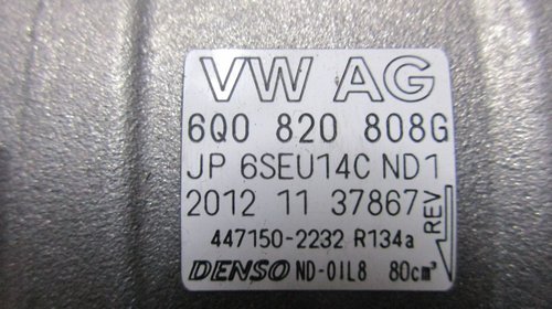 COMPRESOR AC VW SEAT SKODA 1.4 FSI COD-6Q0820808G 447150-2232....
