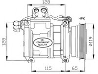 Compresor aer conditionat 32122 NRF pentru Bmw Seria 3 Land rover Range rover