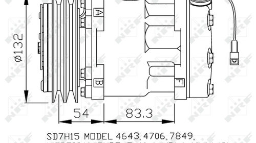 Compresor aer conditionat 32130 NRF