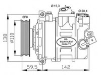 Compresor aer conditionat 32146 NRF pentru Vw Passat Seat Alhambra Seat Ibiza Seat Leon Vw Touran Vw Caddy Skoda Octavia Skoda Laura Skoda Superb Vw Jetta Vw Vento Skoda Praktik Skoda Roomster Vw Sharan Audi A3 Vw Golf Skoda Yeti Audi Tt Audi A1 Vw T