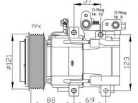 Compresor aer conditionat 32443G NRF pentru Kia Sorento