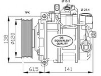 Compresor aer conditionat 32777 NRF pentru Audi A8 Vw Phaeton
