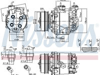 Compresor aer conditionat 890035 NISSENS pentru Honda Civic