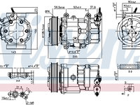 Compresor aer conditionat 890041 NISSENS