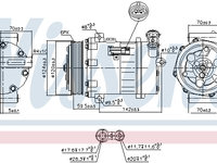 Compresor aer conditionat 890063 NISSENS