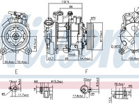 Compresor aer conditionat 890072 NISSENS pentru Bmw Seria 3 Bmw X3