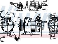 Compresor aer conditionat 890123 NISSENS