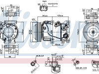 Compresor aer conditionat 890229 NISSENS pentru Kia Sportage Hyundai Ix35 Hyundai Tucson