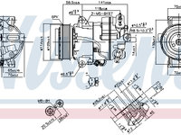 Compresor aer conditionat 890267 NISSENS pentru Opel Astra Opel Zafira