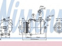 Compresor aer conditionat 89034 NISSENS pentru Bmw Seria 5 Bmw Seria 3 Bmw Z8