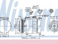 Compresor aer conditionat 89045 NISSENS pentru Audi A8 Audi A6 Audi A4 Vw Passat Audi Allroad Skoda Superb