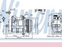 Compresor aer conditionat 89081 NISSENS pentru Ford Transit Bmw X5