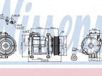 Compresor aer conditionat 89084 NISSENS pentru Honda Accord