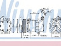 Compresor aer conditionat 89109 NISSENS pentru Renault Megane Renault Kangoo Renault Clio Renault ScEnic