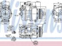 Compresor aer conditionat 89116 NISSENS pentru Bmw Seria 7 Bmw Seria 5 Bmw Seria 3