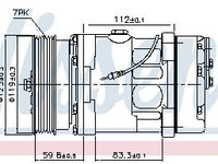 Compresor aer conditionat 89160 NISSENS pentru Opel Movano Renault Master Nissan Interstar