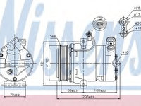 Compresor aer conditionat 89197 NISSENS pentru Opel Corsa Opel Vita Opel Astra