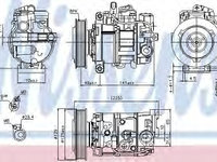 Compresor aer conditionat 89209 NISSENS pentru Audi A6 Audi A7 Audi A5 Audi A4