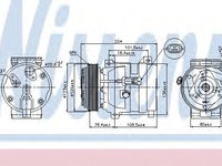 Compresor aer conditionat 89217 NISSENS pentru Renault Vel Renault Laguna Renault Espace