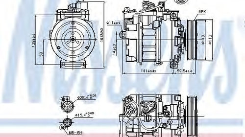 Compresor aer conditionat 89223 NISSENS pentr