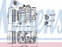 Compresor aer conditionat 89237 NISSENS pentru Vw Passat Vw Phaeton Vw Touareg Audi Q7