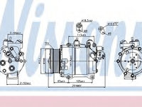 Compresor aer conditionat 89245 NISSENS pentru Honda Cr-v
