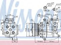 Compresor aer conditionat 89246 NISSENS pentru Honda Ballade Honda Civic