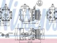 Compresor aer conditionat 89248 NISSENS pentru Ford Mondeo Ford Cougar