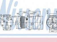 Compresor aer conditionat 89281 NISSENS pentru Renault Vel Renault Laguna Renault Espace